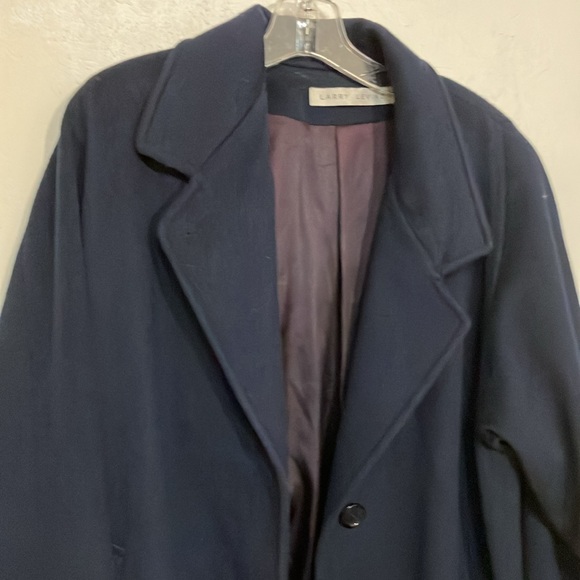 Larry Levine vintage 1990’s 100% wool long heavy weight classic coat union label - Picture 3 of 11